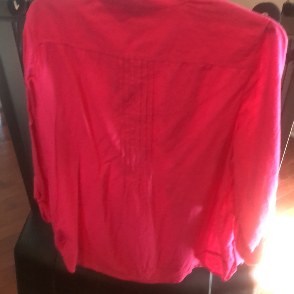 Fuchsia-cotton blouse - Picture 4 of 4